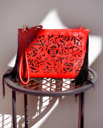 BOLSO MINI BORDADO ROJO